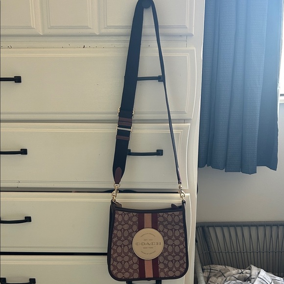 Coach Burgundy and Pink Crossbody Bag - Picture 2 of 5